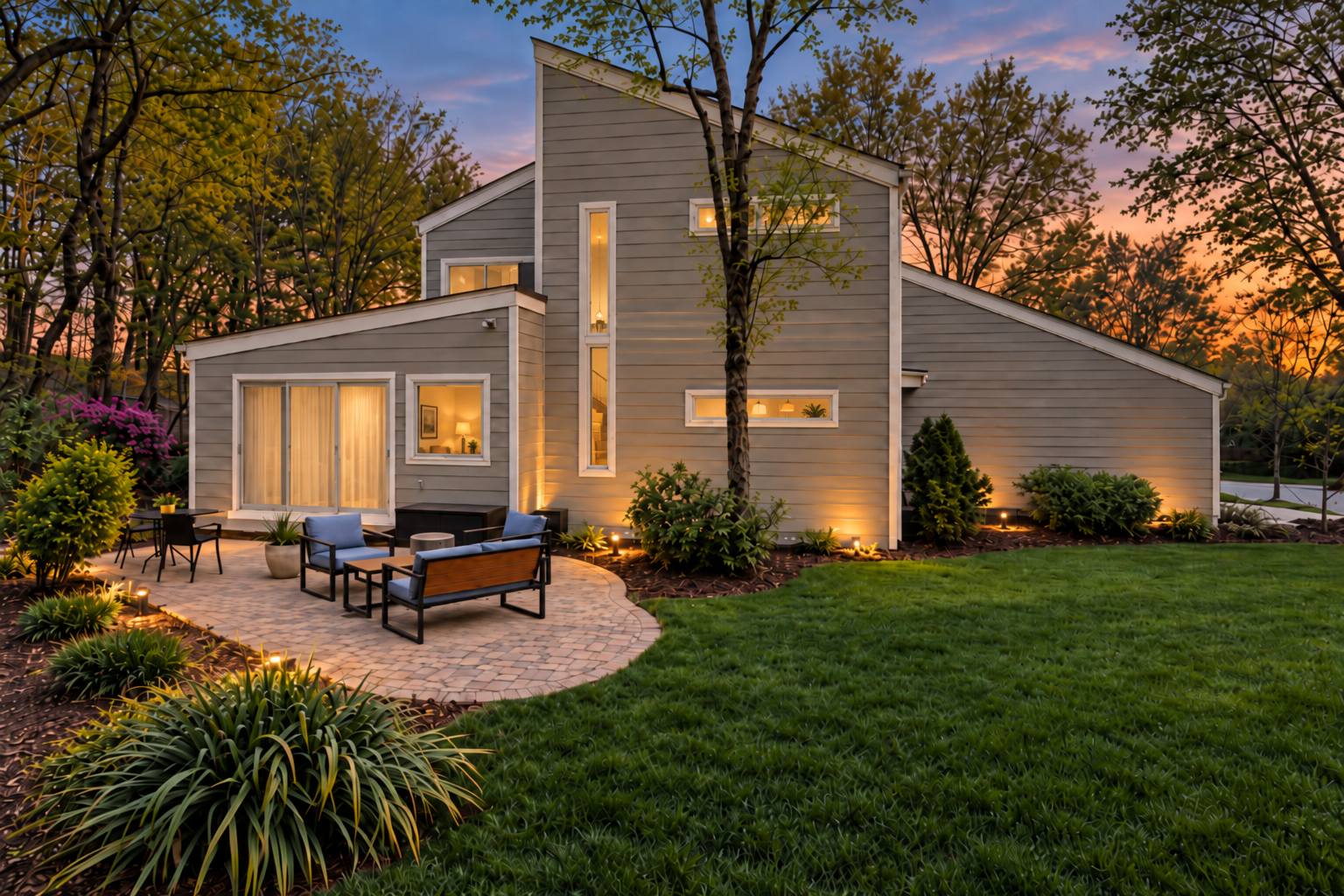 Warm, elegant home exterior of Your Home Assisted Living